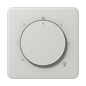 Thermostaatafdekking CD slagvast lichtgrijs