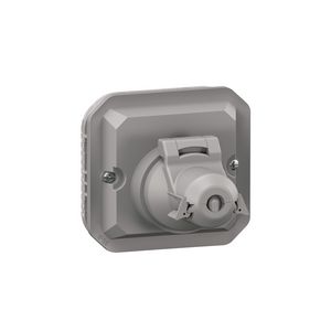 Adapter RJ45 mechanisme grijs Plexo