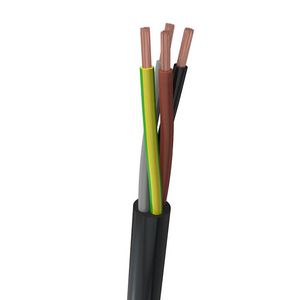 RolA 100m. VMvL (H05VV-F) Eca 4G1,5mm² zwart -R100