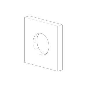 Rozet M33x1,5 60x60x9mm chr