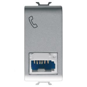 BRITISH STANDARD TELEPHONE SOCKET-6 CONTACTS-SCREW-ON TE