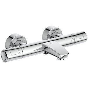 Badthermostaat met omstel CERATHERM T100 chroom cool body 150mm incl. S-koppeling