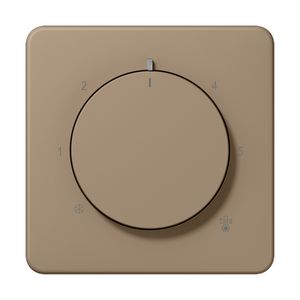 Thermostaatafdekking CD slagvast goudbrons