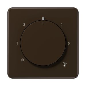 Thermostaatafdekking CD slagvast bruin