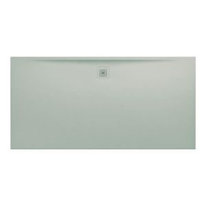 Douchevloer 2000x1000mm rechthoekig light grey Marbond composiet afvoer aan lange zijde
