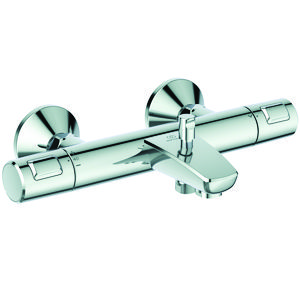 Badthermostaat met omstel CERATHERM T25 chroom cool body 150mm incl. S-koppeling