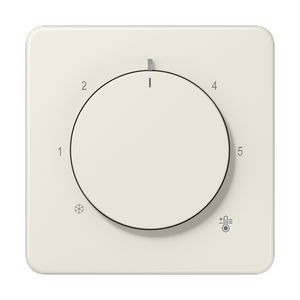 Thermostaatafdekking CD slagvast wit