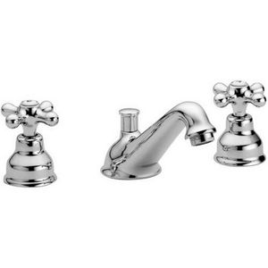 3-gatswastafelmengkraan IRIS  met waste-inrichting 1.1/4" IRV058BR bronskleur