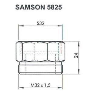 Adapter KT/KTM DN 15-50 Samson 5825