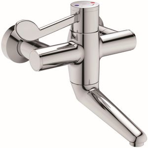 Ceraplus 2 therm. wandmengkraan chroom incl. draaibare uitloop 150mm incl. afsl.s-koppeling