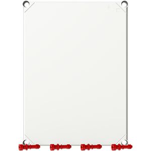 Installatiekast VMS 43 deksel GRIJS incl. sluiting rood