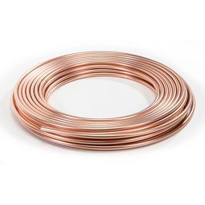 Rol a 25mtr. koperen buis 15x1mm KIWA/Gastec zacht