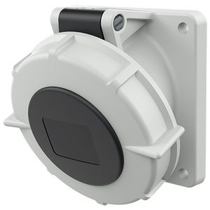 Inbouwwandcontactdoos 32A 4-polig  7H 500V IP67 schuin