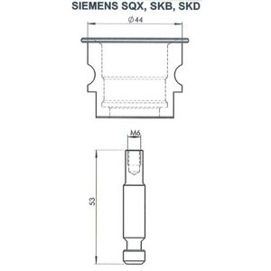 Adapter tbv KTMI Siemens SQX / SKD62