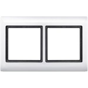 Afdekraam 2-voudig Polarwit IP44 Aquadesign