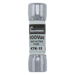 Zekering laagspanning 15A AC 600V 10x38mm UL CS VVE=10