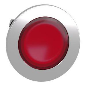 Kop verzonken drukknop Metaal terugv Tekst te voegen Rood