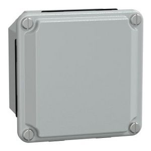 Klemmenkast Laag deksel 85x85x49mm IP55 Grijs Spacial SDB