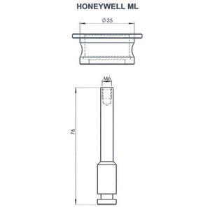 Adapter tbv KTM 15-50 Honewell ML