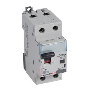 Aardlekautomaat DX3 1P+N C25A 6000A 30mA