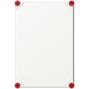 Installatiekast VMS 32 deksel grijs sluiting rood VVE=4