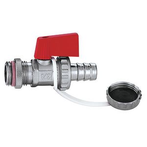 Vul/aftapkraan chroom 1/2"bt. + tule + kap