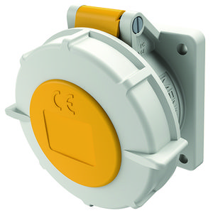 Inbouwwandcontactdoos 16A 5-polig  4H 110V IP67 TwinCONTACT