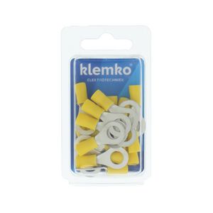 Blister a 25st. geisoleerde ringkabelschoen M8 4-6mm²