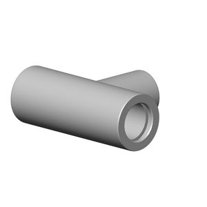 Aansluiting regendouche T-stuk 31X59X80mm-BG