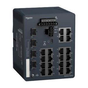 Managed Switch 20 ports for copper + 4 Gigabit SFP Modicon