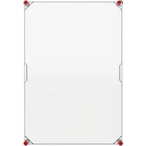 Installatiekast VMS 64 deksel transparant sluiting rood