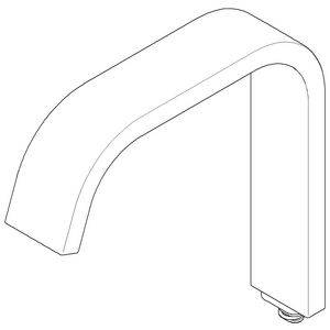Uitloop 35x166x161mm chr gebors.