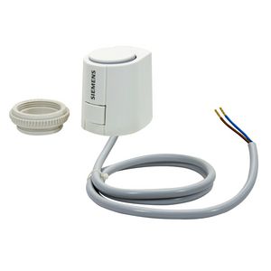 Elektrothermische aandr. NO, 4mm, 230V AC, on/off, 1m kabel