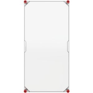 Installatiekast VMS 63 deksel transparant sluiting rood