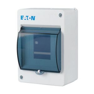 Inst.kast, opb., IP30, 1x4TE, ABS, transp.venster Eaton
