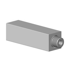 Aansluiting verticaal douches plafondaansl. 35X35X135mm-BG