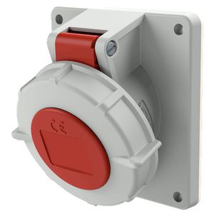 Inbouwwandcontactdoos 16A 4-polig  6H 400V IP67 TwinCONTACT