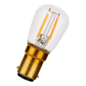 LED-lamp P26x58 FIL Ba15d Brass DIM 1.8W 150lm 822 helder