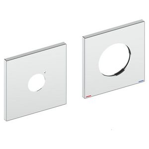 Rozetten-set passend voor 59116 85mm vierkant verchrd