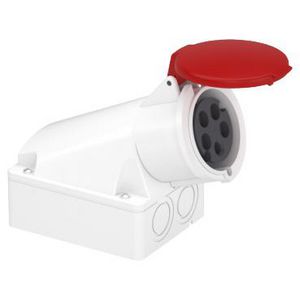 Wandcontactdoos Gehoekt 3P+N+A 32A 380-415V AC 6h PratiKa