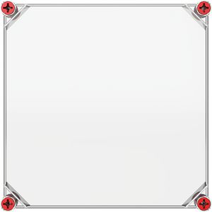 Installatiekast VMS 33 deksel transparant rood VVE=2