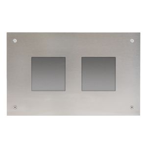 Frontplaat en inbouwdoos modulaire buitenpost 2 knoppen