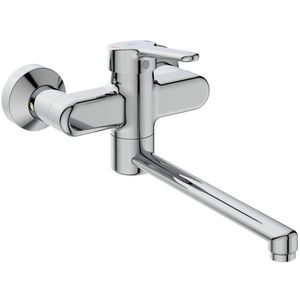 Ceraplus 2 wandmengkraan chroom draaibare uitloop 250mm incl. afsluitbare s-koppeling