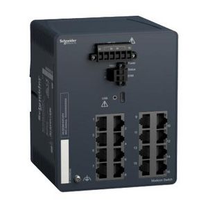 Managed Switch 16 ports for copper Modicon