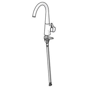 Keukenkraan Eengreeps zijbediend brass Brushed 5101228381