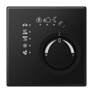 Kamerthermostaat LS range grafietzwart mat KNX VVE=10