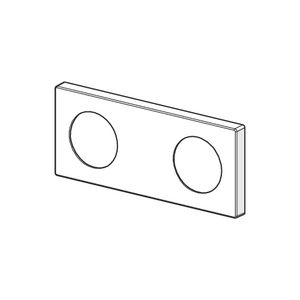 Rozet 175x75mm chroom 59913703