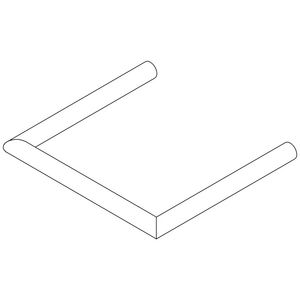 Houder voor handdoekhouder vast 137,5x150x13mm Mat Zwart