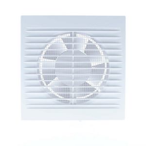 Badkamer-/ toiletventilator S 125 wit