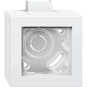 opbouwbehuizing 1-voudig + Afdekraam + K/P25 Gira E2 zuiver wit